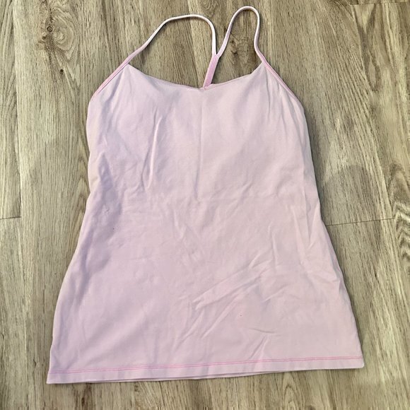 Lululemon Power Pose Tank In Petal Pink Size 10